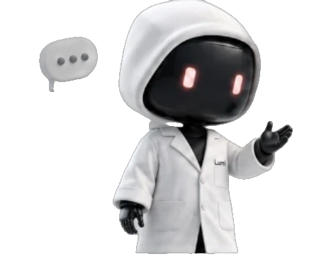 Lumi robot waving