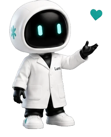 Lumi robot presenting features