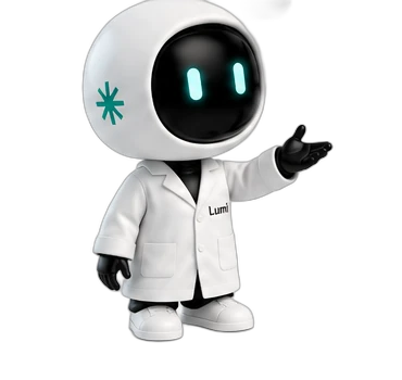 Lumi robot presenting